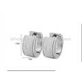 Fashion stainless steel silver gemstone earring backs for couples